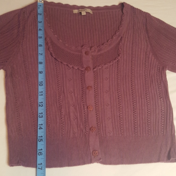 RW&CO. Purple Cardigan, Small - Picture 8 of 13